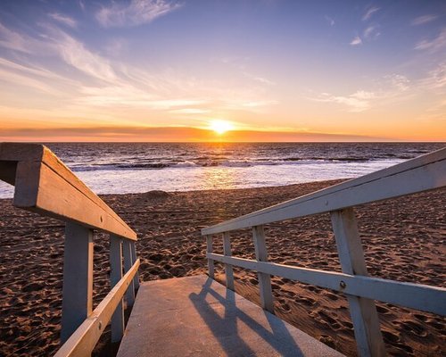 Zuma Beach At Sunset Malibu, Ca Jigsaw Puzzle