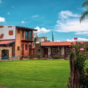 Disfruta de una vista de un jardín mágico, desde la terraza de tu habitación. 