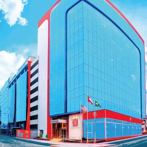 Hilton Garden Inn Lima Surco in Lima, image may contain: Office Building, Convention Center, City, Urban