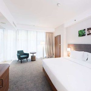 Hilton Garden Inn Bucharest Old Town in Bucharest, image may contain: City, Urban, Hotel, Office Building