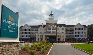 Homewood Suites by Hilton Saratoga Springs in Saratoga Springs, image may contain: Hotel, Inn, Car, Office Building