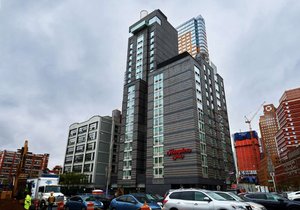 Hampton Inn Brooklyn/Downtown in Brooklyn, image may contain: City, Urban, Condo, High Rise