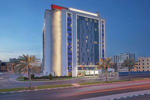 Hampton by Hilton Dubai Airport in Dubai, image may contain: City, Condo, Urban, Hotel