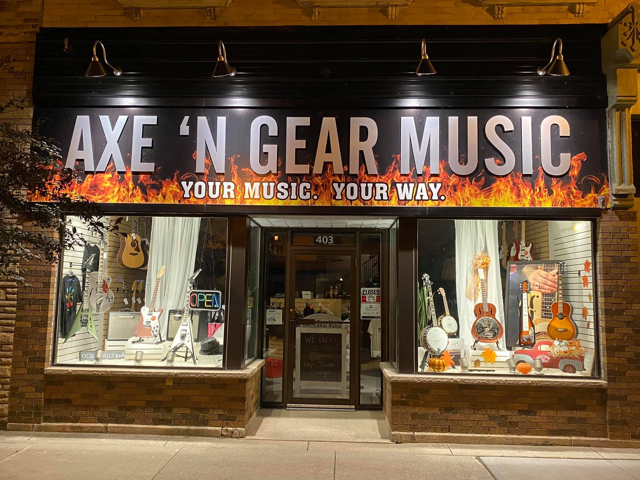 Axe and store gear music