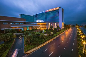 Solaire Resort Entertainment City in Luzon, image may contain: City, Hotel, Office Building, Road