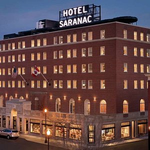 Hotel Saranac, Curio Collection by Hilton in Saranac Lake, image may contain: Hotel, City, Office Building, Inn