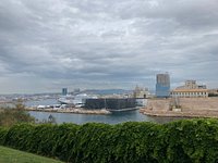 Blick vom Jardin du Pharo in Marseille auf den Vieux Port (Puzzle