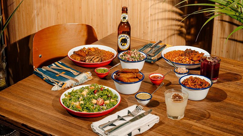 A selection of West African dishes at Teranga