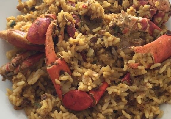 Creole Season is here and the entire country is alive with excitement! We love this season so much, especially because of our famous Crab specials. Here is a customer favorite - Crab Peleau - this is our usual popular Peleau of seasoned rice and lentils, but served with Crab meat...absolutely delicious!!
