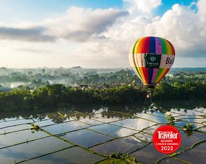 Tanah Gajah, a Resort by Hadiprana in Ubud, image may contain: Balloon, Aircraft, Vehicle, Hot Air Balloon