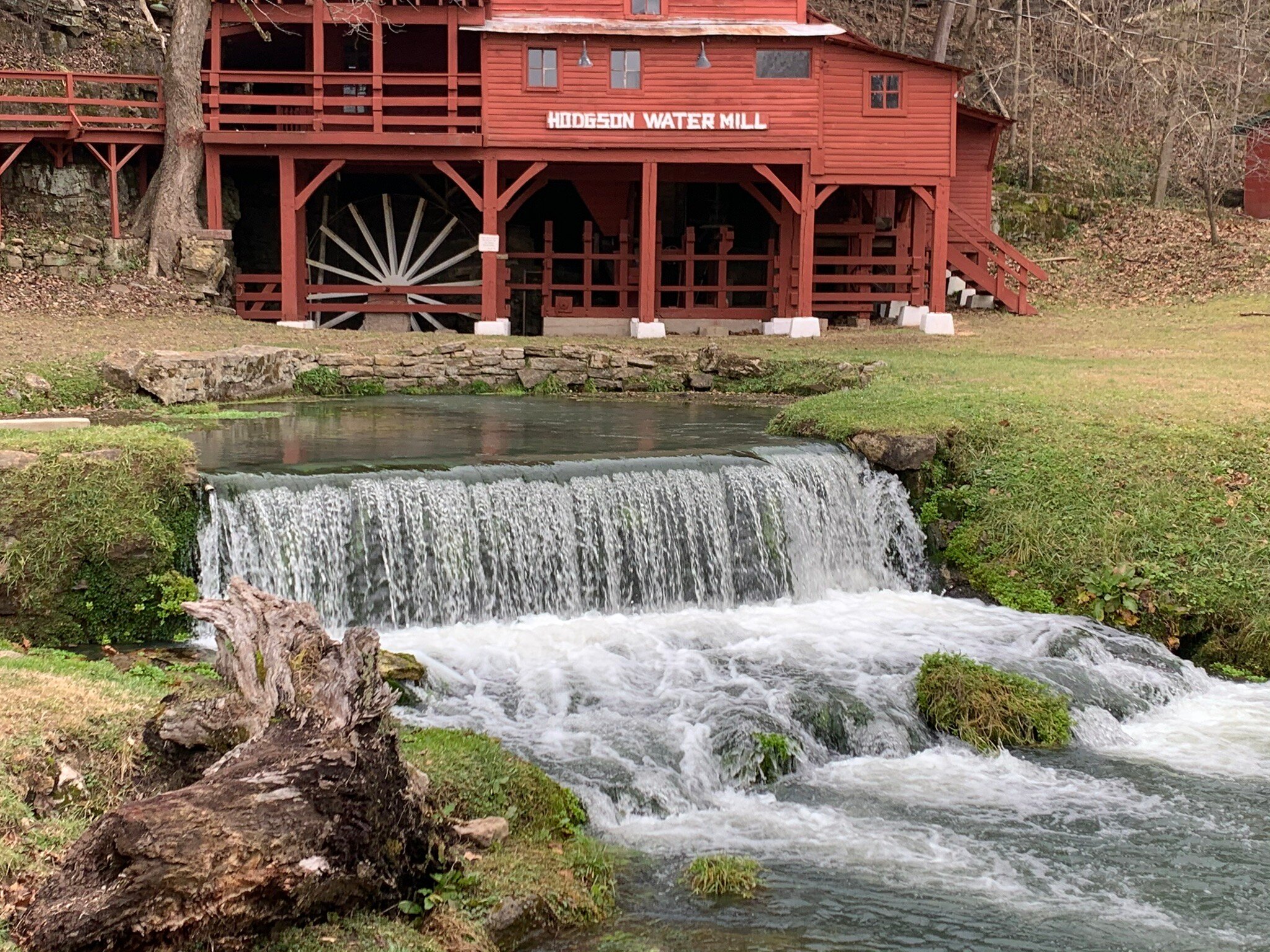 Water Mill 12x16 watercolor original Hodgson Water good Mill Dora, Missouri