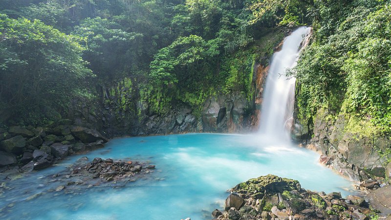 Rio Celeste waterfall, Guanacaste, Costa Rica 