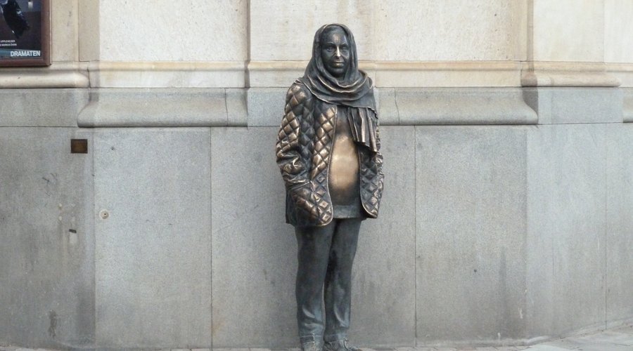 Veduta della statua