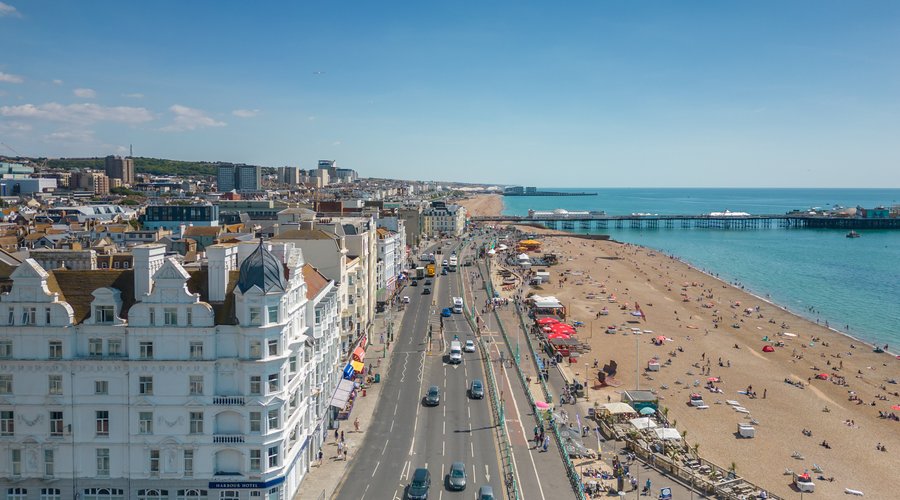 Brighton Harbour Hotel & Spa sitting loud and proud right on the seafront