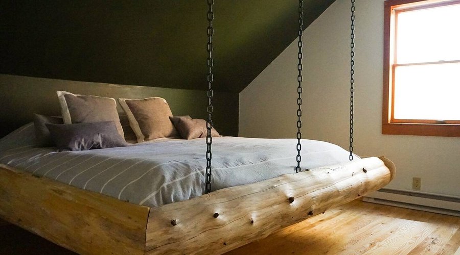 Chain Lakes Room - all rooms in our lodge are completely custom, hand crafted creations