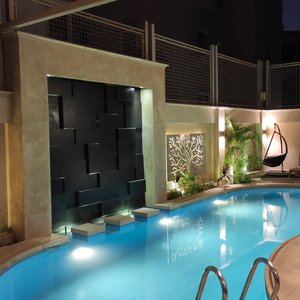 área da piscina