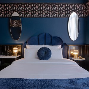 Craves Hotel in Brussels, image may contain: Furniture, Indoors, Bedroom, Bed