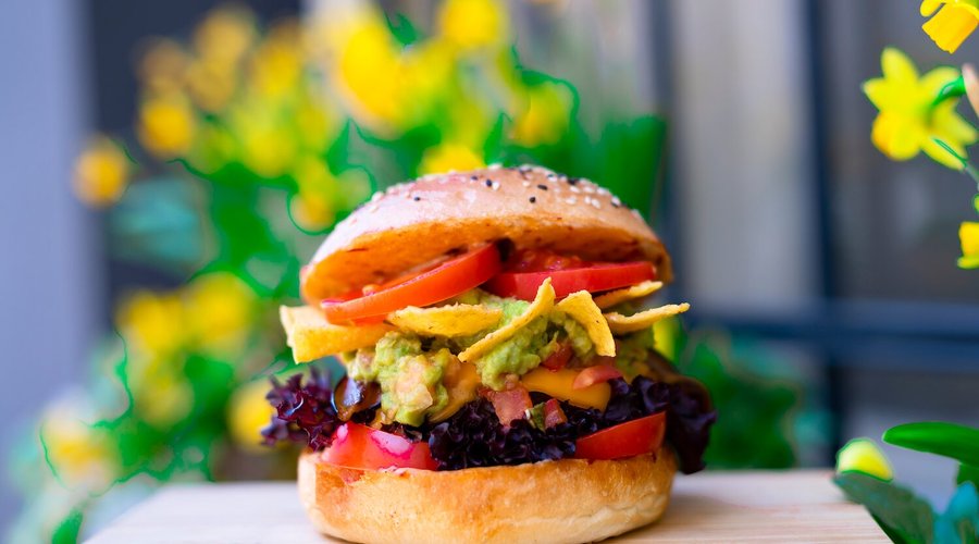 Vegan Mexican burger