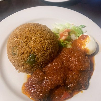 Aut hentic Ghanaian dish at Appioo African Bar and Grill