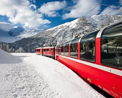 train trips in swiss alps