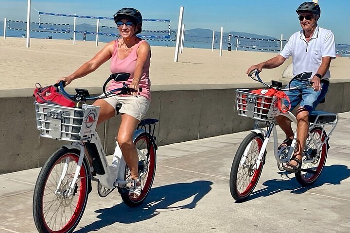 electric bike on beach