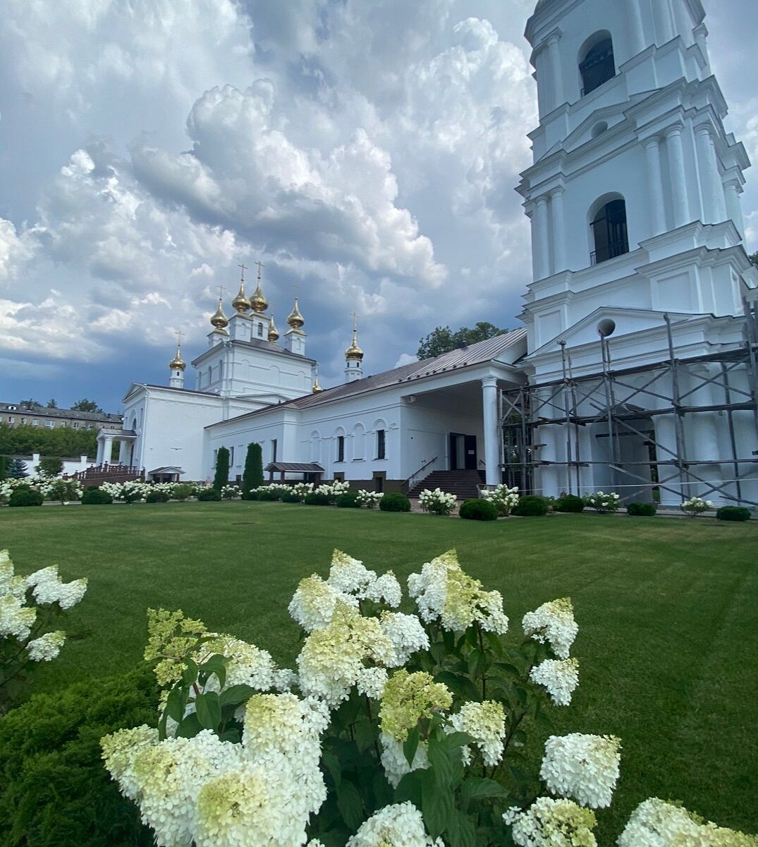 Успенский собор в Смоленске сирень