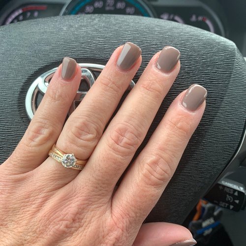 Come with me to get cute peachy nails done 🍑 i grew them myself 💅🏼 ... |  TikTok