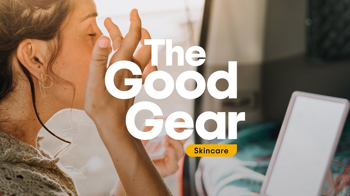 The Good Gear skincare banner