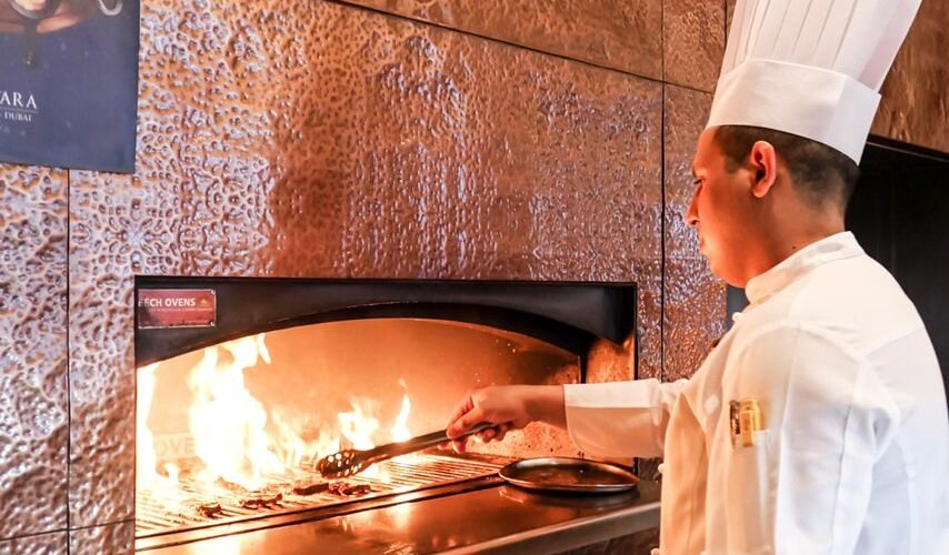 Chef in action at Nine7One
