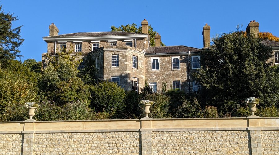 Riverhill House from the Old Tennis Lawn