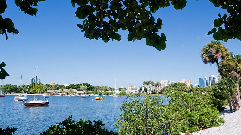 Boats in Florida's Sarasota Bay