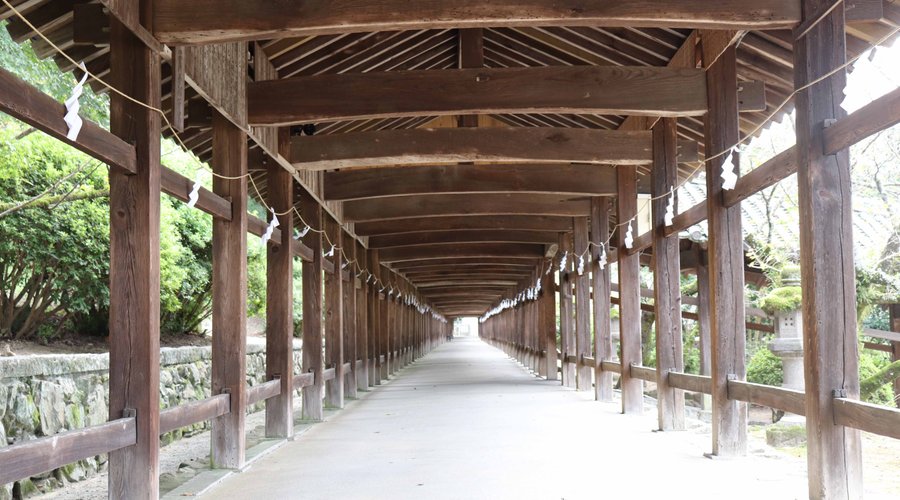 吉備津神社 廻廊