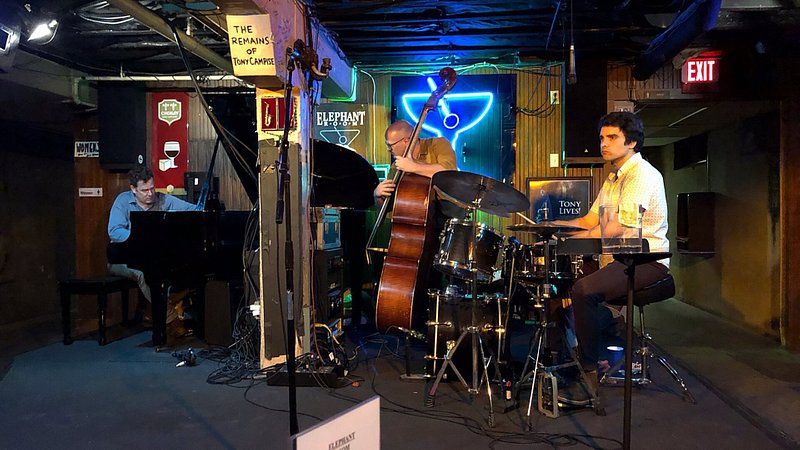 Band performing at the Elephant Room in Austin, Texas