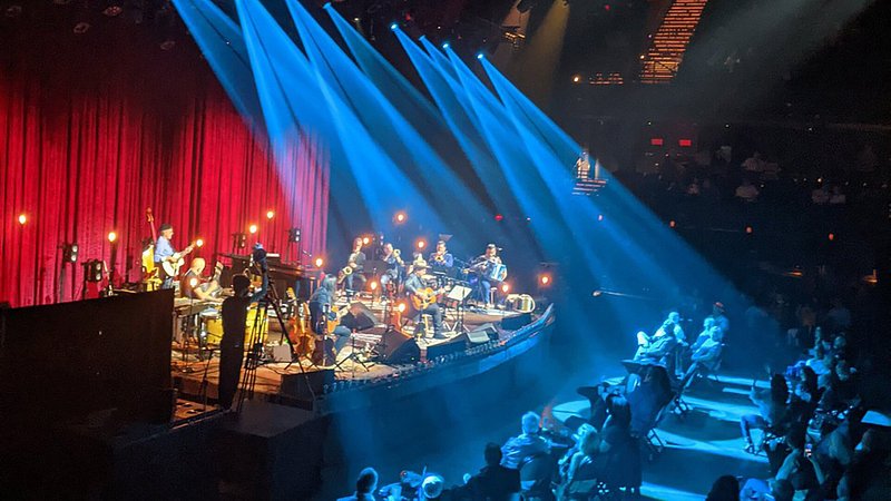 Band perf orming on stage ACL Live at the Moody Theater in Austin, Texas