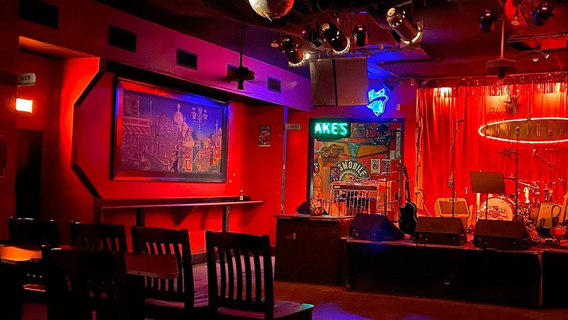 Stage at the Continental Club in Austin, Texas
