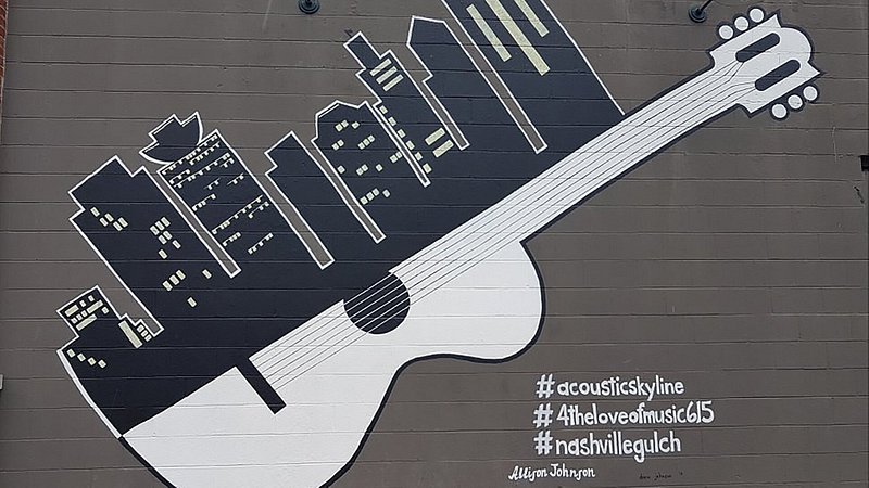 Acoustic Skyline mural