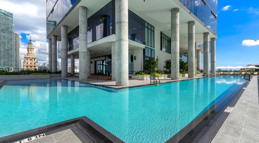 Rooftop pool