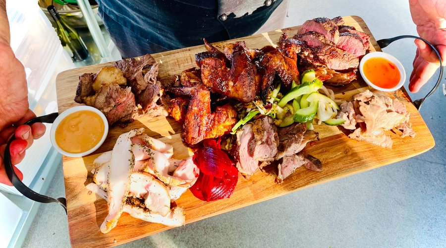 6 Meat Smoked Platter Platter of Smoked Deliciousness 