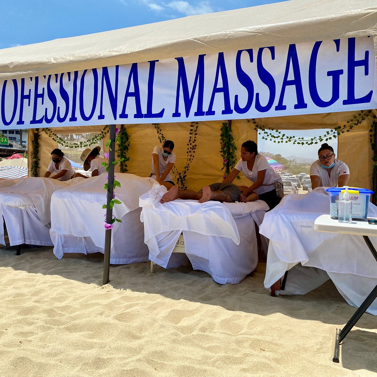 Beach massage. Дзен Бич Панган.