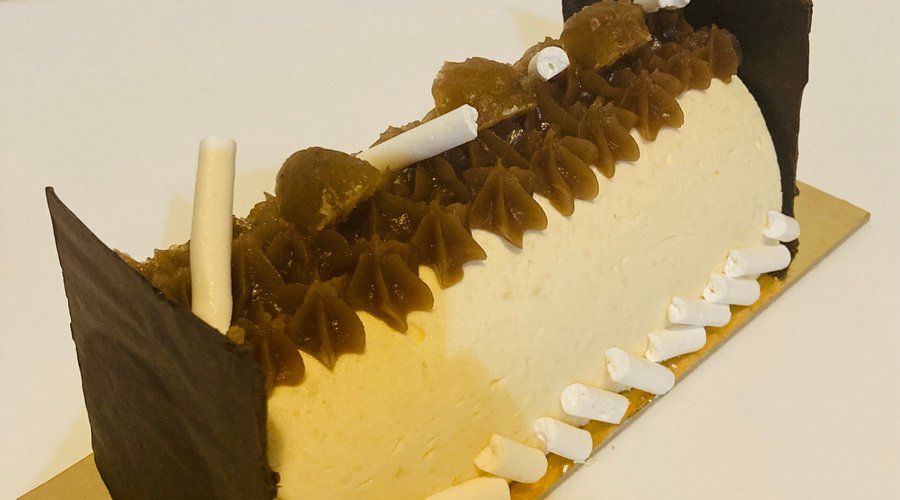 Bûche de Noël Mont Blanc