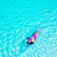 clear kayak photoshoot cancun mexico