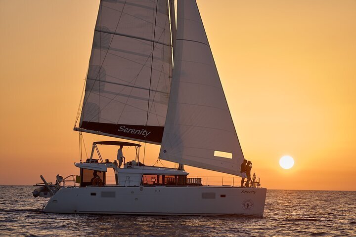 sunset oia catamaran cruise