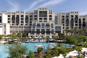 Jumeirah Gulf of Bahrain Resort and Spa in Zallaq, image may contain: Condo, City, Hotel, Resort