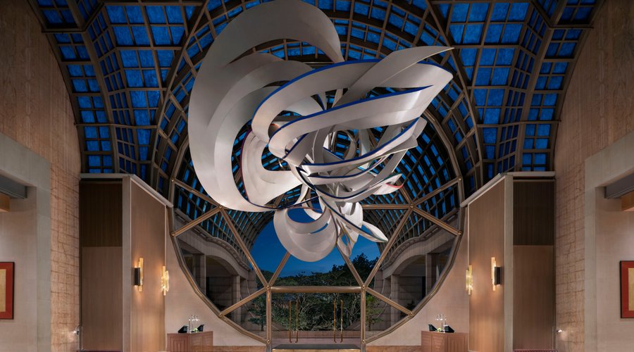 Cornucopia Art Sculpture in our Lobby at The Ritz-Carlton, Millenia Singapore