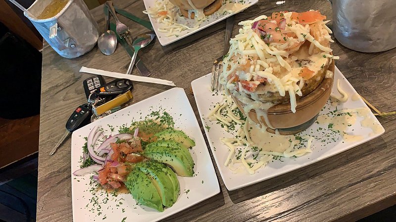 A flavorful plate of food at Ajo & Oregano