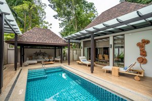 The Banjaran Hotsprings Retreat in Ipoh, image may contain: Villa, Resort, Hotel, Pool
