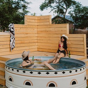 Cowboy pool open May - September
Hot tub open year round