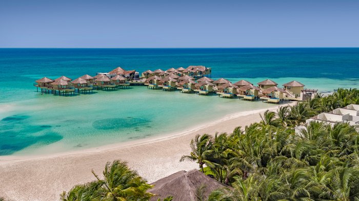 palafitos overwater bungalows playa del carmen mexico