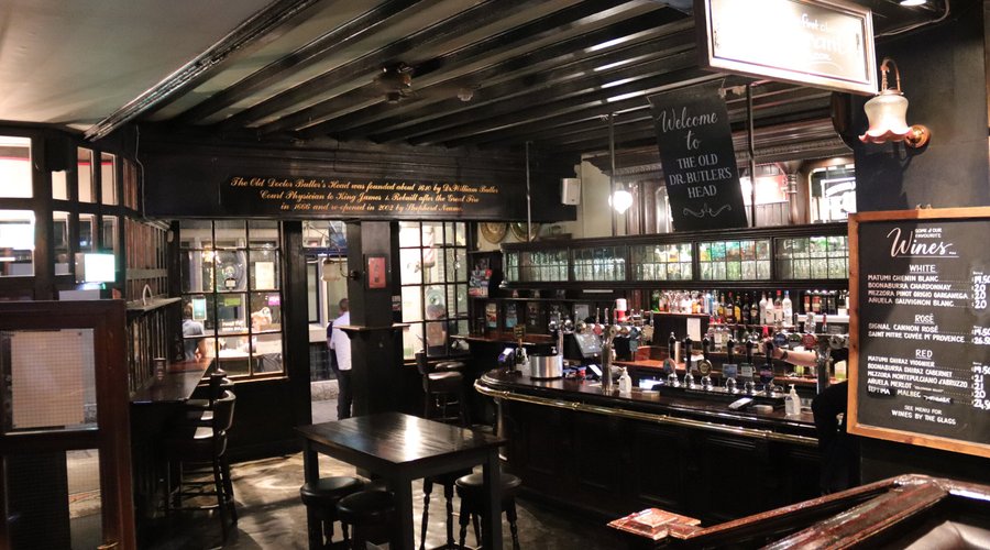 Old Doctor Butler's Head, London.  July 2022.