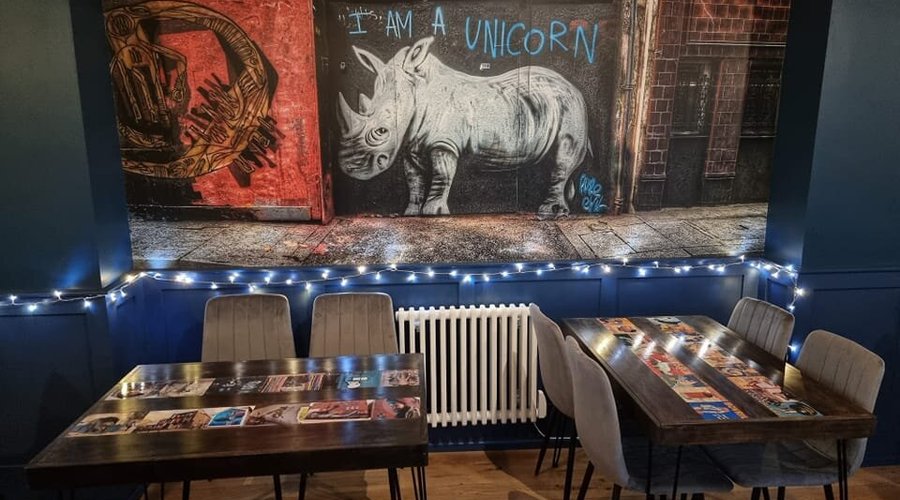 We say, be who you wnat to be! Restaurant interior